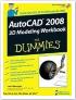 AutoCAD 2008 3D建模