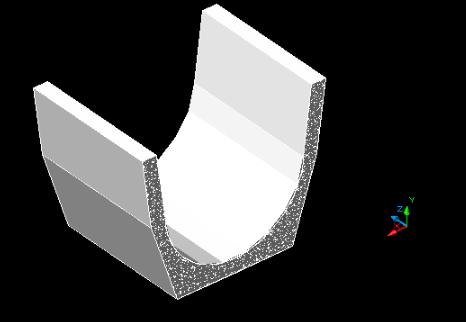 白沙瓦预制抛物线槽体设计